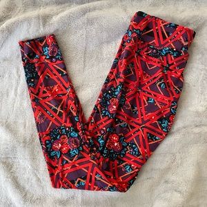 LuLaRoe Floral Pattern Leggings